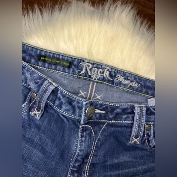 Rock 47 wrangler Ultra low rise  bootcut sz 7X34 - Picture 3 of 8